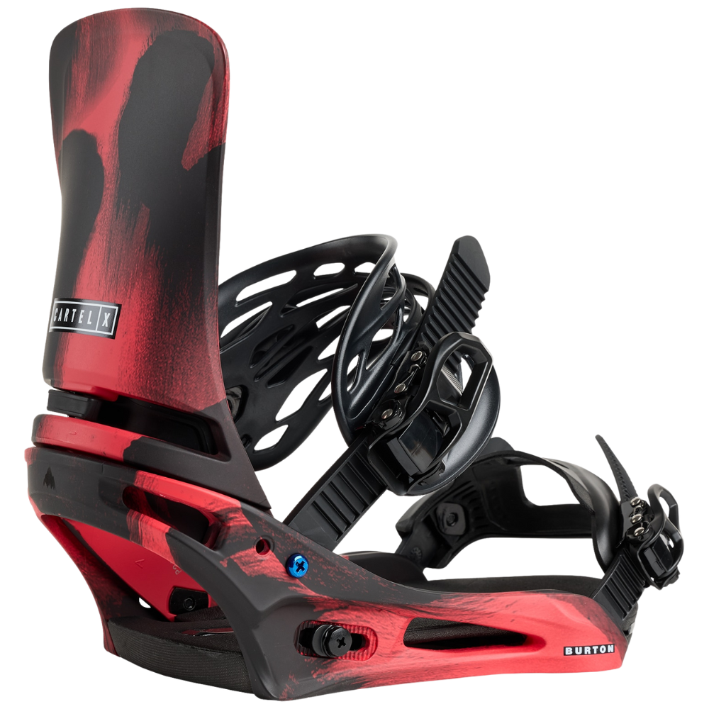 Burton Cartel X Snowboard Bindings 2026 | Black/Red – So Hip Toronto