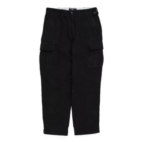 Cord Loose Tapered Cargo Pant | Black - So Hip Toronto