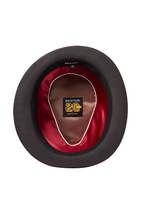 Gold fedora hat sales