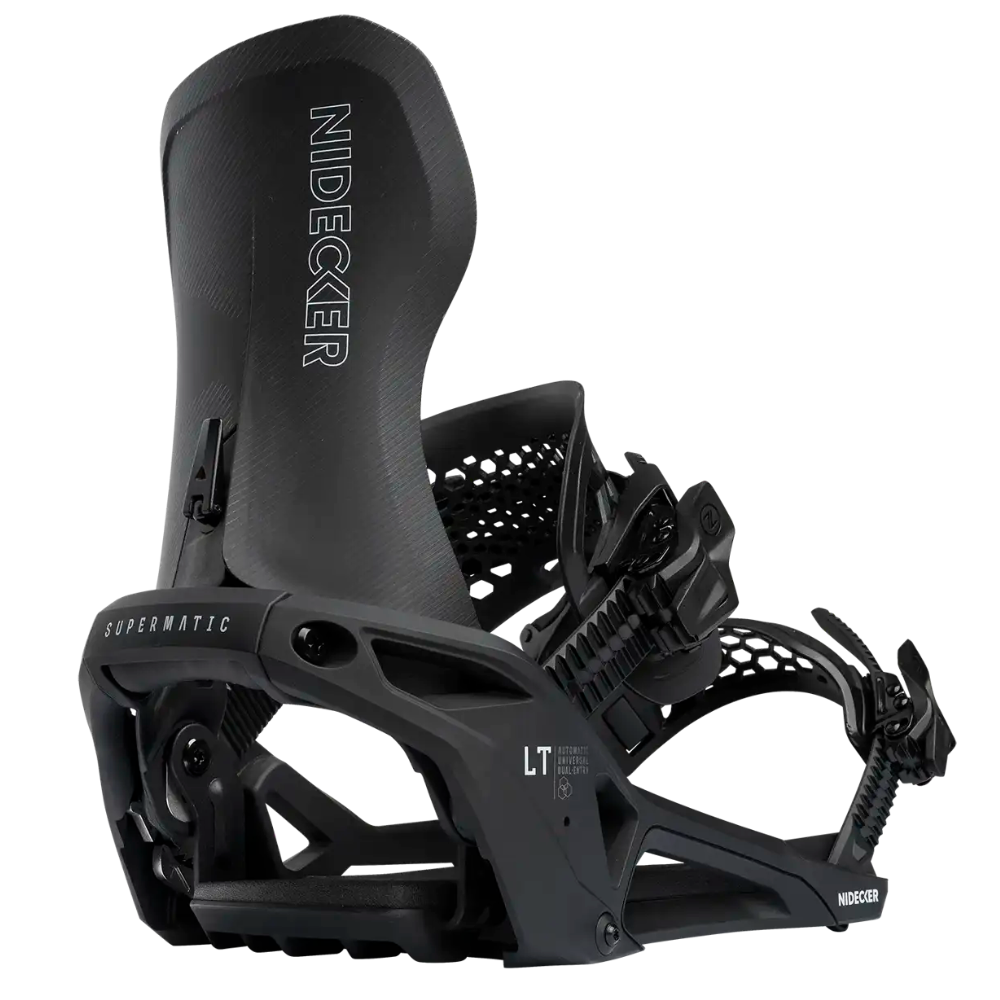 Nidecker supermatic スノーボードビンディング 黒 Nidecker LT Supermatic 2026 Bindings | Black – So Hip Toronto